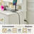 Large Vintage Makeup Vanity Desk With 3-color Lighting Mirror and 3 Drawers, Wood French Country Modern Farmhouse White Dressing Table With Charging Station And Shelves, Makeup Bedroom Vanity With Storage Cabinet-1543454757