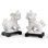 2 Piece Chinese Dogs Figurine Set