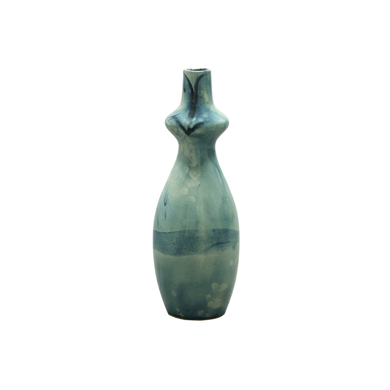 Ceramic Vase Gloss Finish Blue