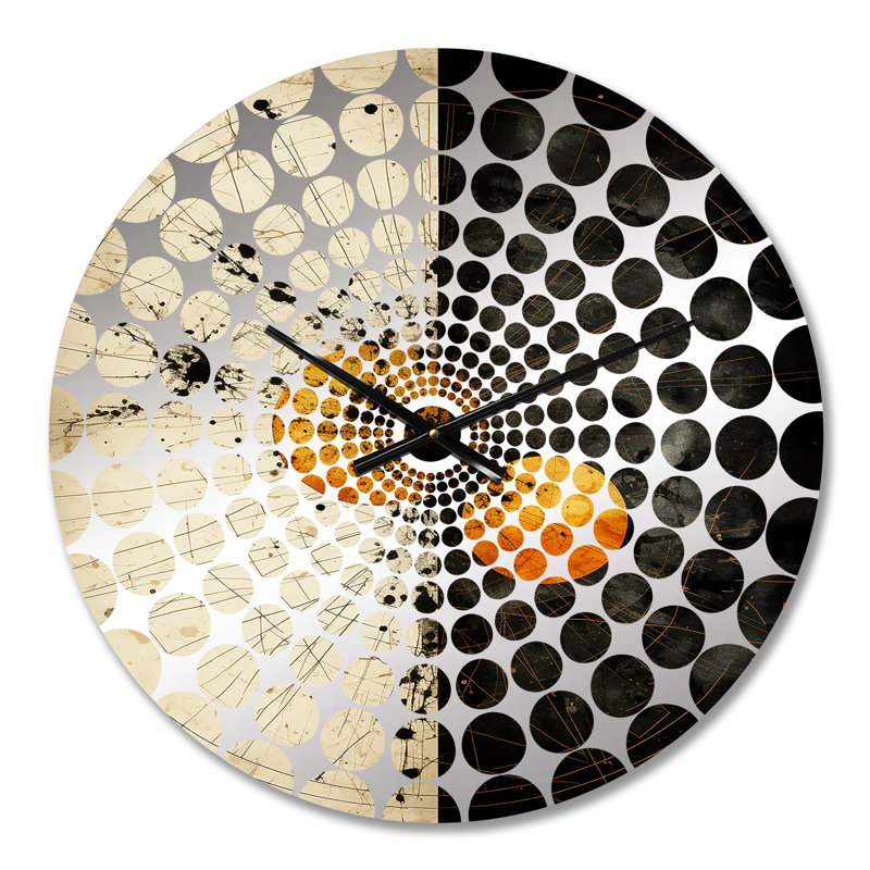 Dahms - Horloge murale géométrique abstraite, Médium