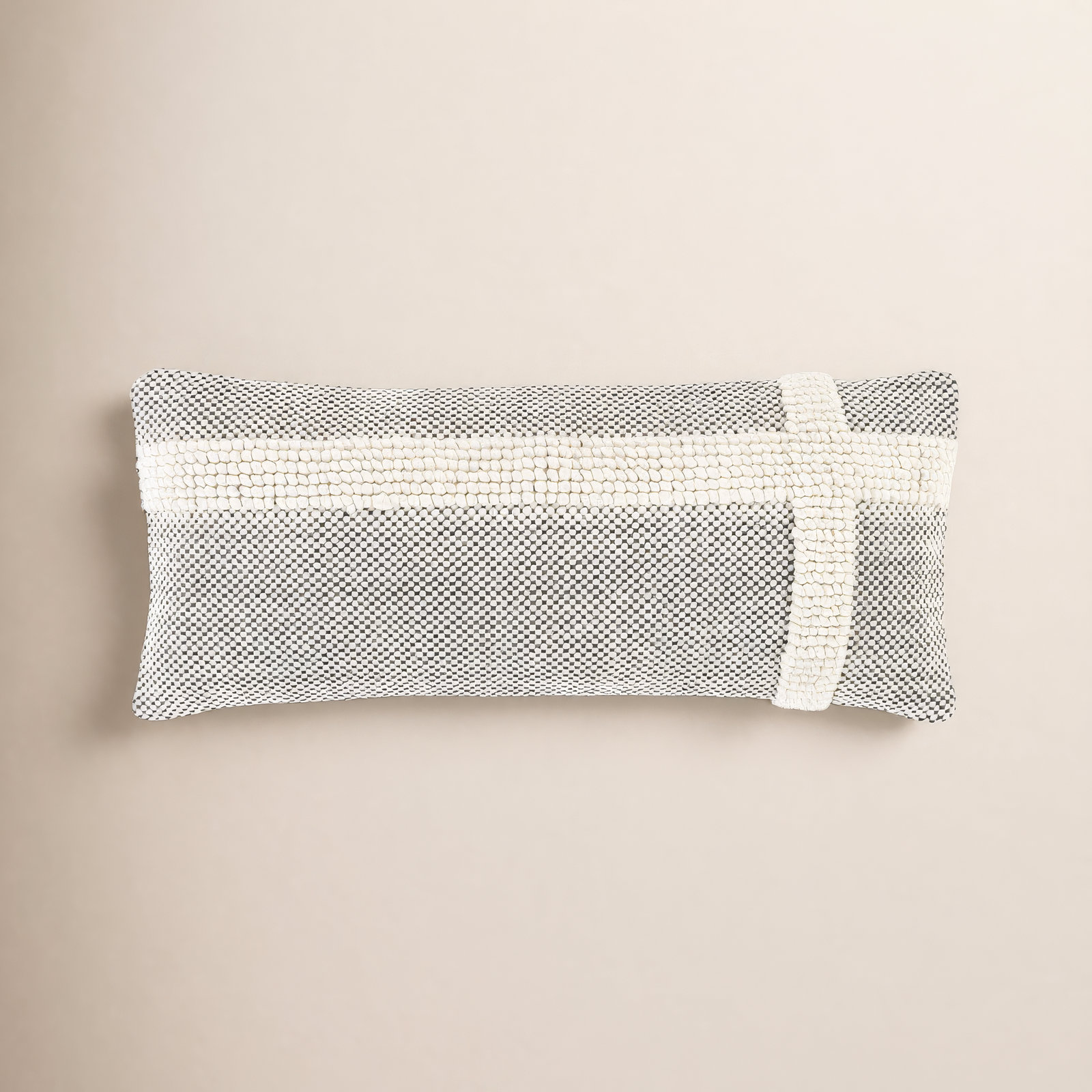 Sefarina Striped Wool Lumbar Throw Pillow, Pillow Cover Only - No Insert