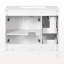 Meuble-lavabo de 36 po avec lavabo en céramique, tiroirs standard et double couche, portes à fermeture en douceur, tablettes réglables, armoire de rangement moderne pour petites et moyennes salles de bain-408452690