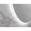 Round Flat Beveled Lighted Wall Mirror-883620640