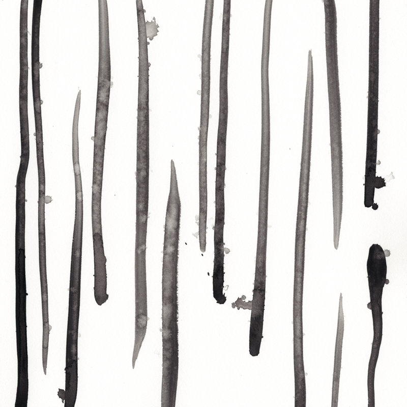 «Monochromes Gestures» par June Erica Vess, peinture sur toile, H 12 po x l 12 po