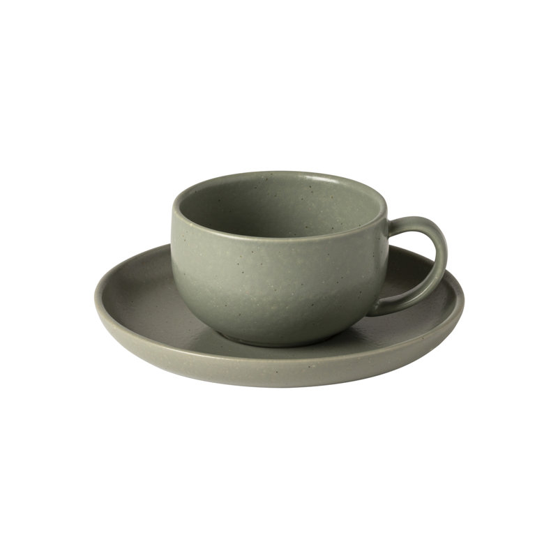 Tasse à thé et soucoupe Casafina Pacifica, Artichaut