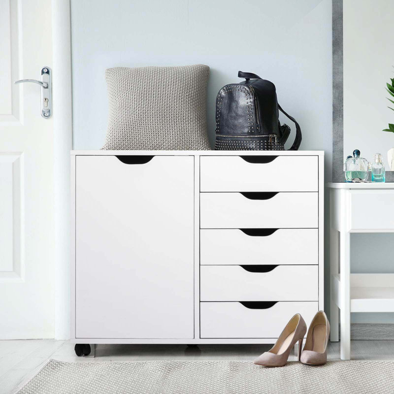 Izmir 79cm Wide 5 -Drawer File Cabinet
