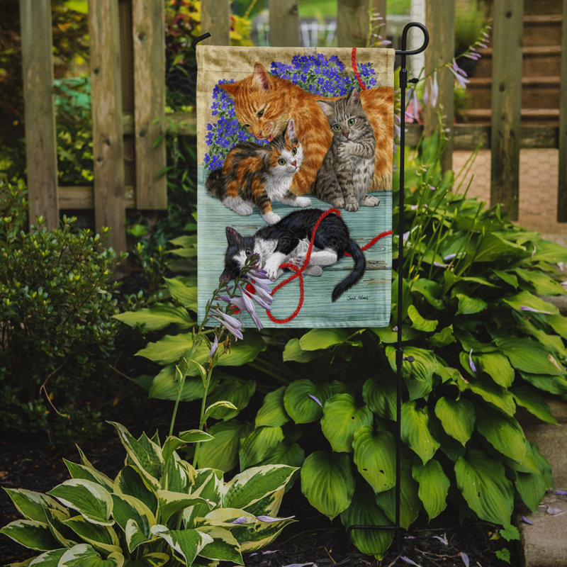 Drapeau de jardin à 2 côtés chats