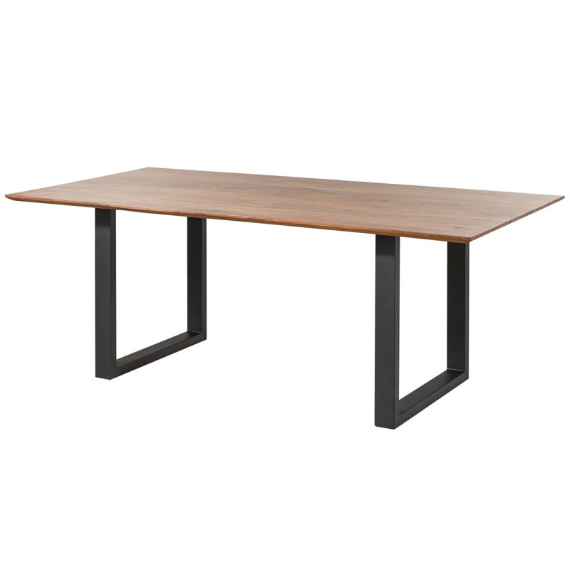 Dining Table, H76 x L220 x W100cm, Natural, Anthracite
