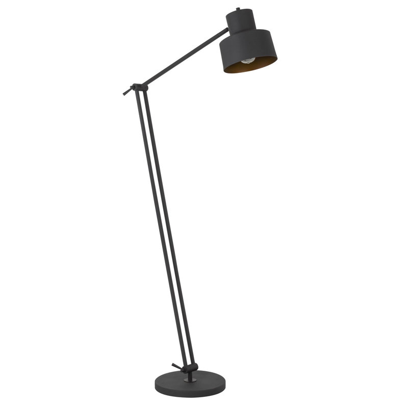 Lampe sur pied 65 po avec abat-jour dôme noir