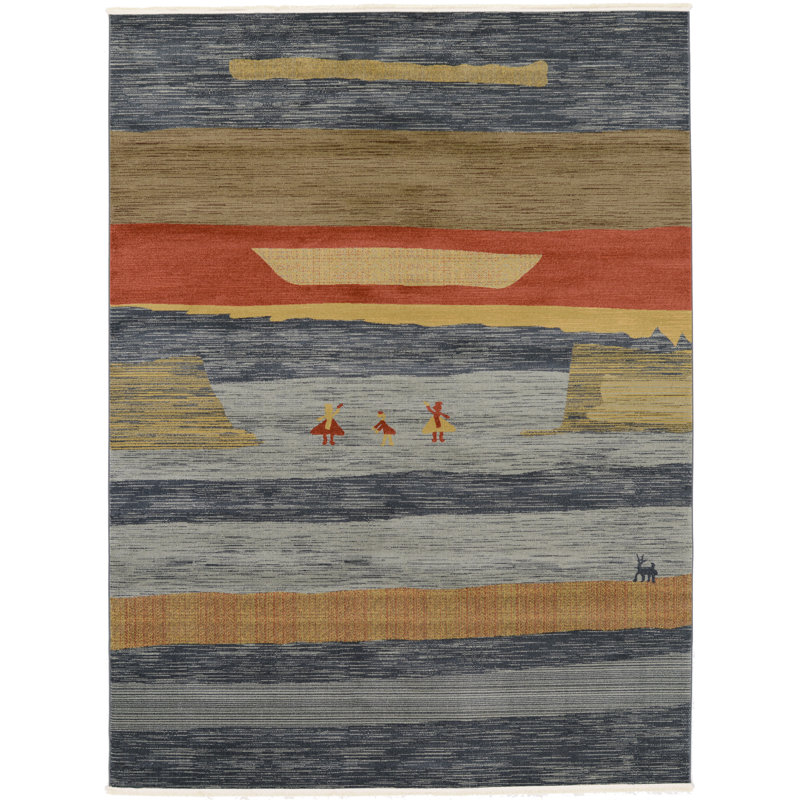 Tapis géométrique Abrigail, Rectangle 9 pi x 12 pi