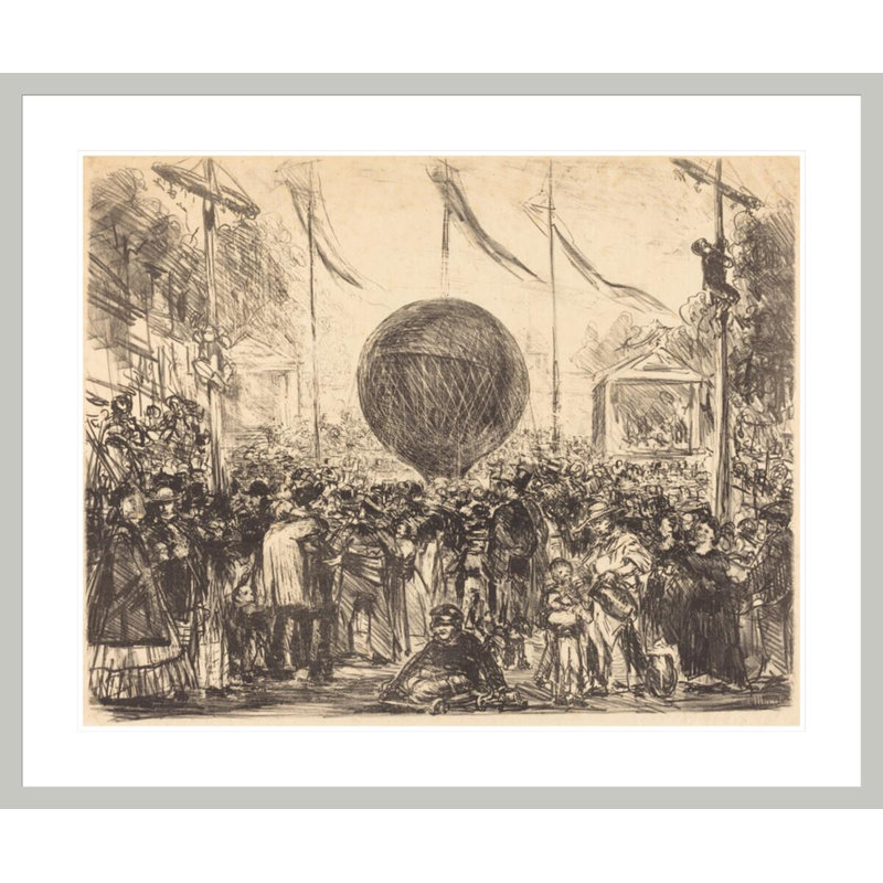 «The Balloon» par estampe numérique encadrée, 33,5 po H x 40,17 po po