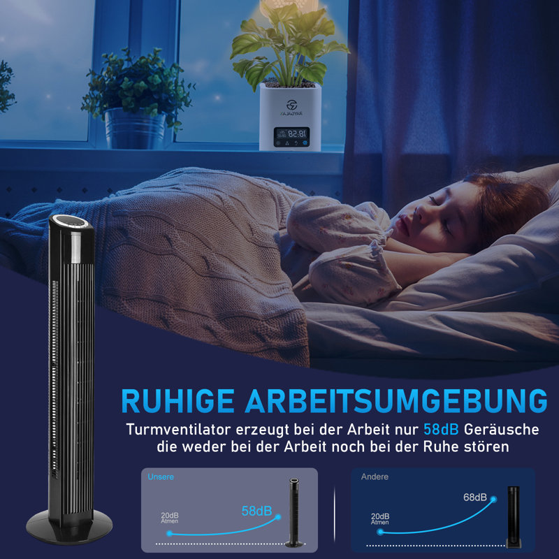 Andia 98.5cm Oscillating Tower Fan