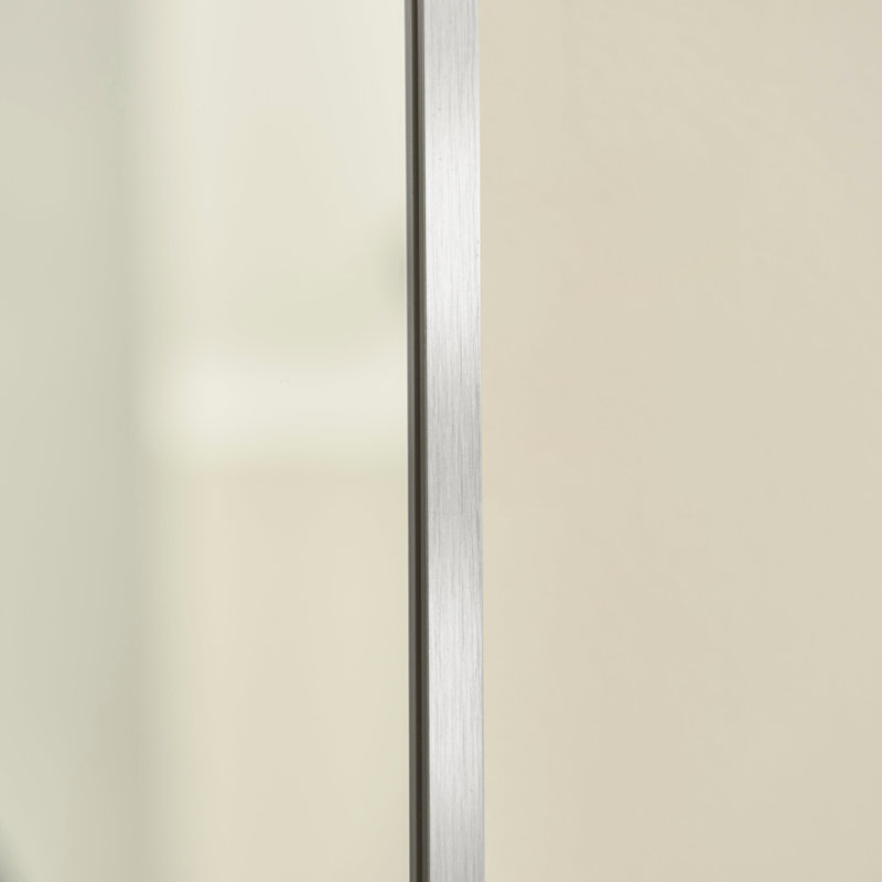 Symari Leaning Full Length Mirror, 140 cm x 40 cm, Silver