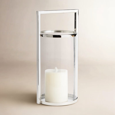Glass Hurricane Candle Holder