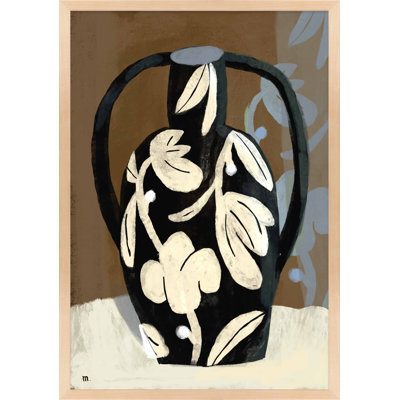 Black Vase Print by Marco Marella For Studio M
