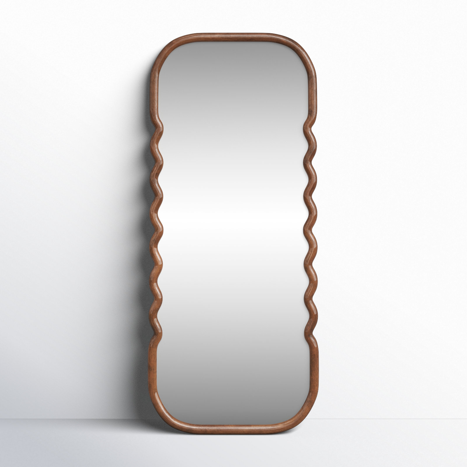 Joss & Main Harrisburg Pine Wood Floor Mirror