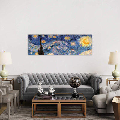 The Starry Night by Vincent Van Gogh - Panoramic Painting on Canvas