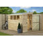 Shiplap Pent Wooden Shed-121671086