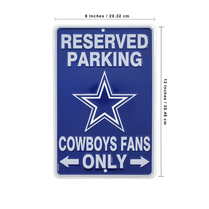 Dallas Cowboys Fans Parking Only Metal Sign Game Room Man Cave Garage Wall Decor Dallas Cowboys Fans Parking Only Metal Sign Game Room Man Cave Garage Wall Decor