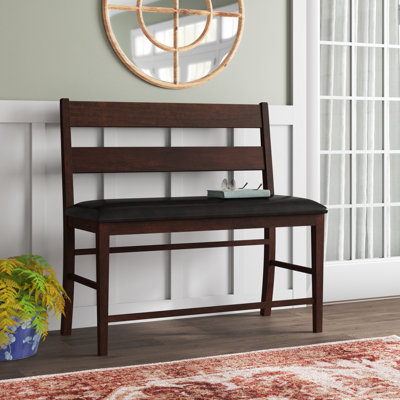 Abdulkadyr Faux Leather Upholstered Bench