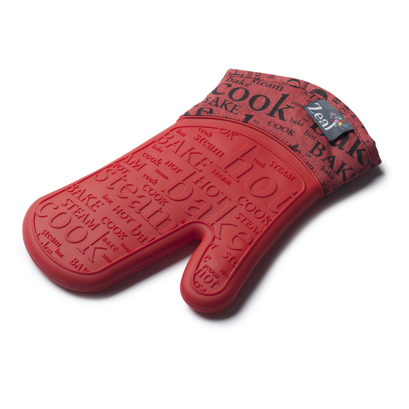 Zeal Cotton Oven Mitt, Red