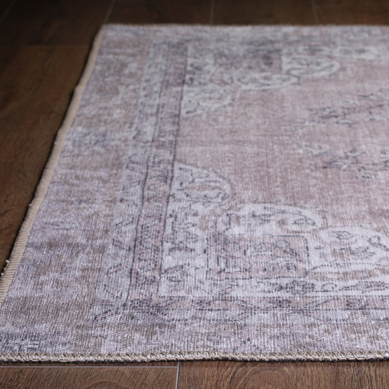 Premium Machine Washable Carpet, 4.6 x 6.2 Feet, 100% Polyester, 1850 g/m² | Pile Height: 0.2 Inches | Eco-Friendly Recycled Poly Cotton Underside | Perfect for Living Room, Bedroom, and High-Traffic Areas