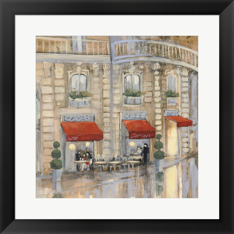 «Touring Paris Couple II» par Julia Purinton, art mural encadré