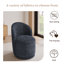 Chaise pivotante intégrée en tissu-111969060