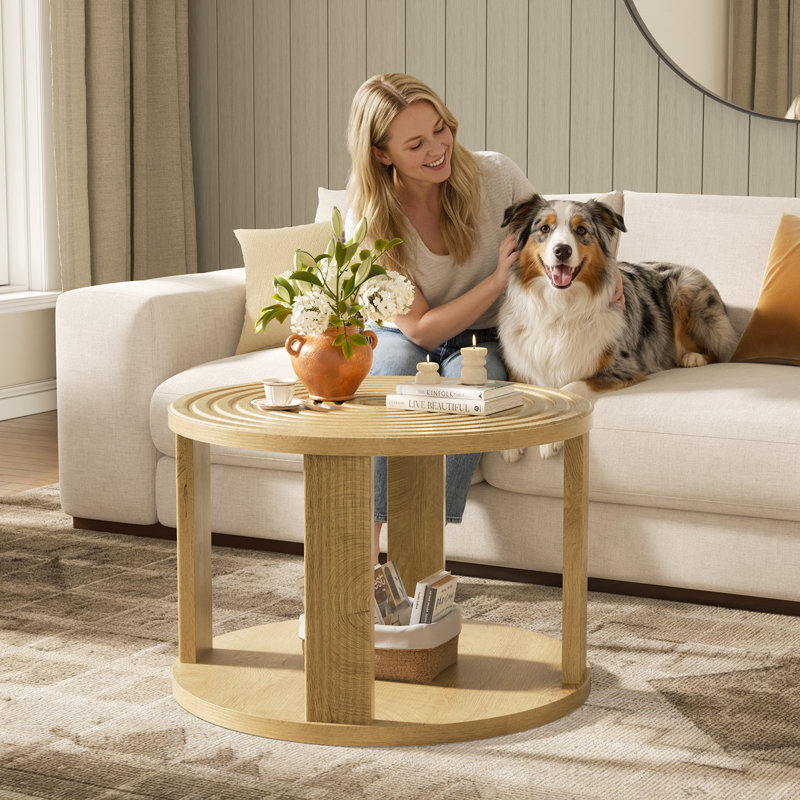Table basse Modern Modern, Bois de chêne