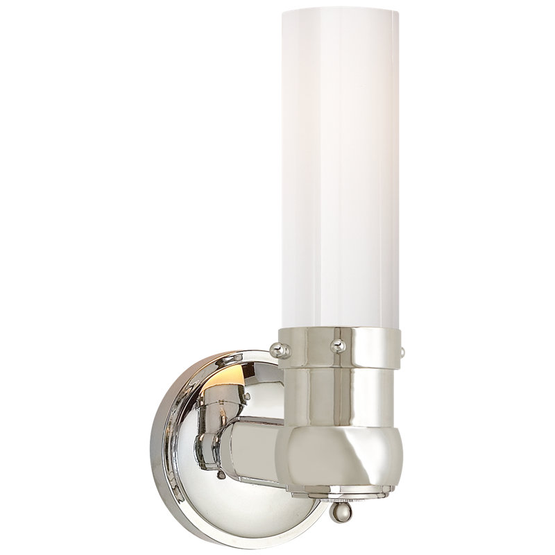 Thomas O'Brien Graydon Single Bath Light, Polished Nickel