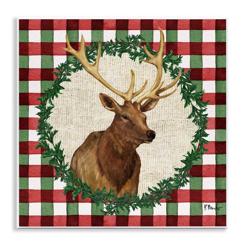  «Plaid Holiday Elk» par Paul Brent