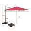 Parasol carré en porte-à-faux 10 pi en rouge