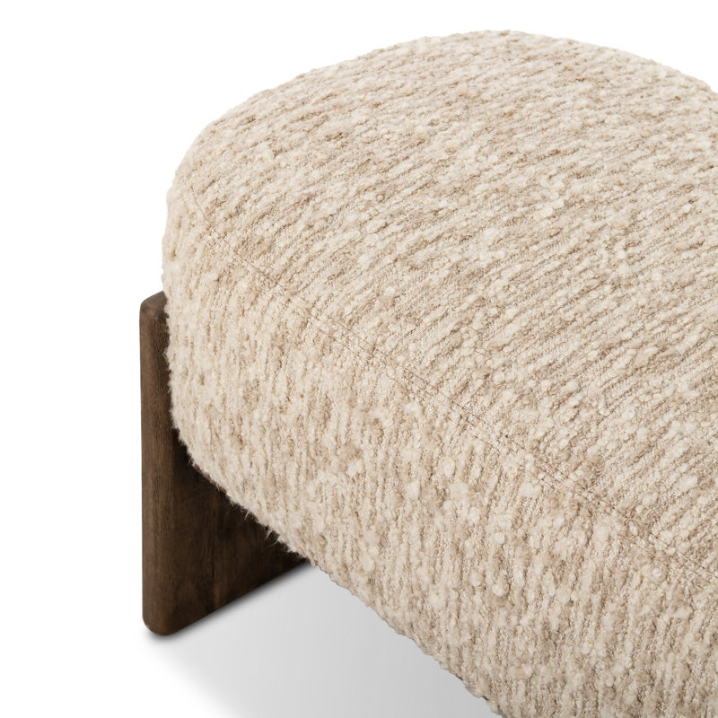 Kirby Accent Bench- 60"-Solema Cream, Solema Cream, Distressed Natural