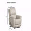 Avec fonction inclinable Fauteuil relevable de style contemporain Design esthétique avec accoudoirs à selle, contrôleur de port USB, boîte de siège en acier, finition gris clair
