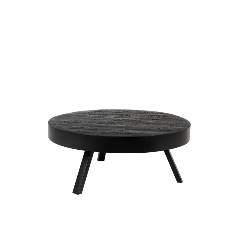Suri Solid Wood Coffee Table, 32" H x 32" L x 32" W, Black