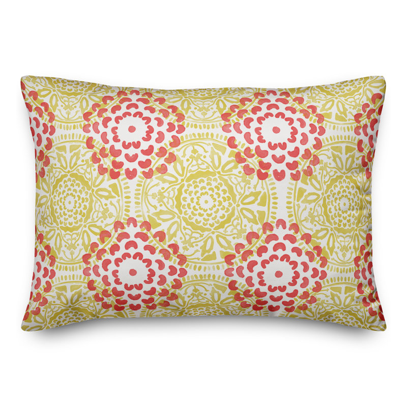 Housse et insert de coussin d'extérieur pour l'extérieur, Jaune
