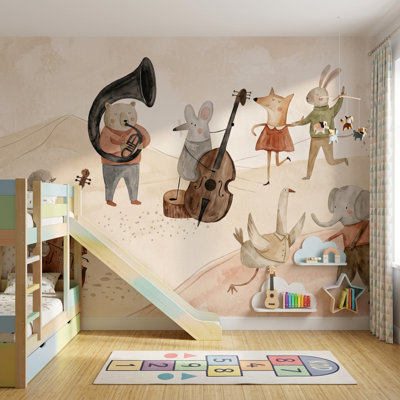 Papier peint fantaisie aquarelle