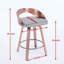 Tabourets de bar rembourrés en similicuir Riggan-1862300671