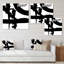 «Black and White Crossing Paths I», reproduction d'art sur toile tendue-55948975