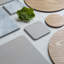 Naturals Wood Square 4 Piece Coaster Set