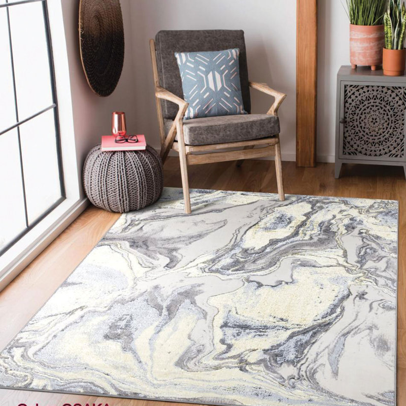Tsang Abstract Area Rug, Rectangle 50 x 80cm