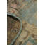 Tapis de couloir aqua bleu Oushak