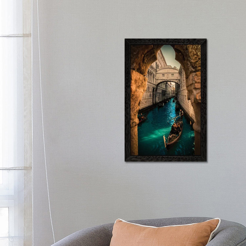 Sospiri II by Enzo Romano - Floater Frame Print on Canvas, 66.04 cm H x 45.72 cm W, Black Framed