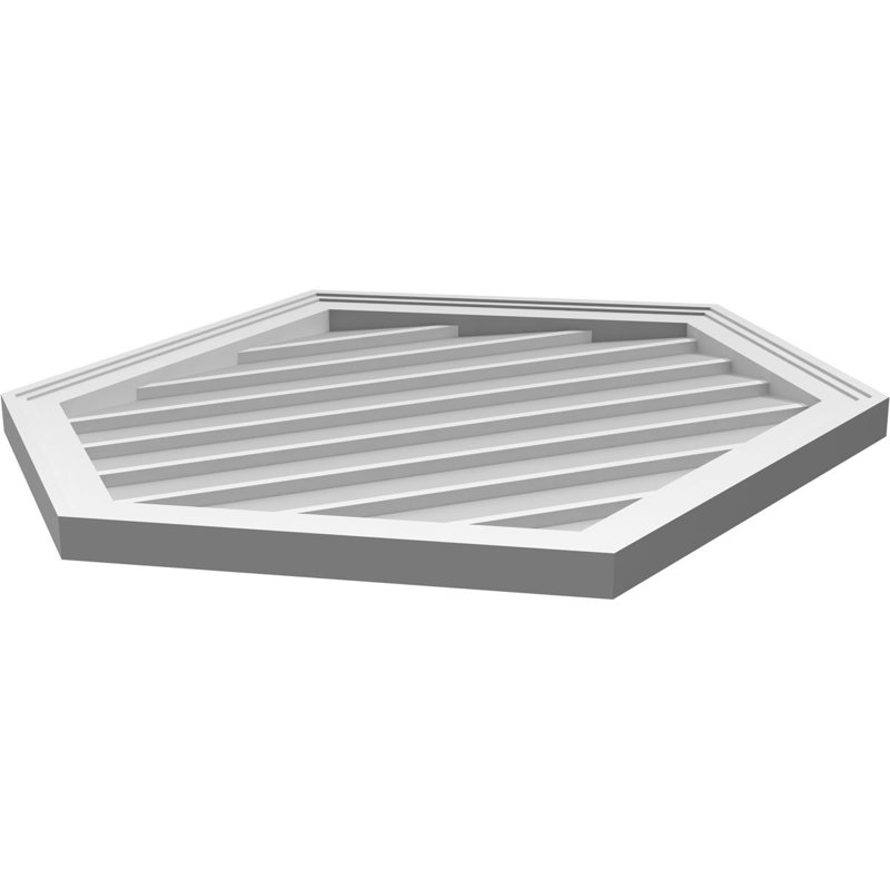 Ventilé vertical à pignon vertical 7/12 po, H 1,5 po x l 30 po x L 30 po