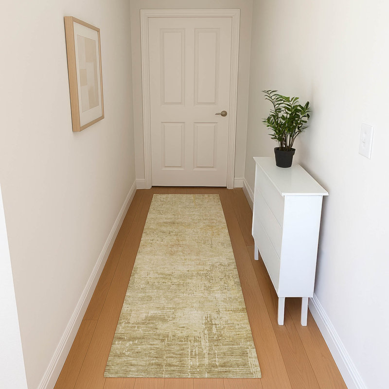 Premium Machine Washable Baford AMF1650 Abstract Rug, Runner 2'3" x 7'6"