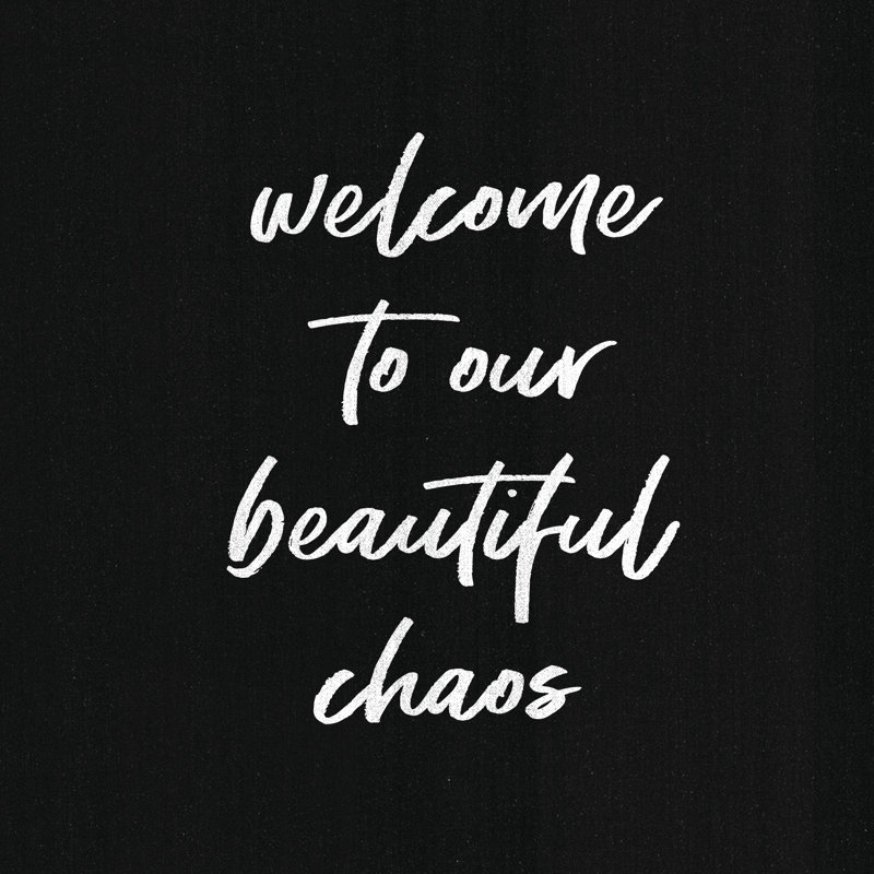 Beautiful Chaos 4 - Wrapped Canvas Print, 30cm H x 30cm W x 3.8cm D