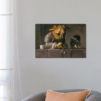 Mikey Muffin 1 Piece Wrapped Canvas Painting