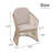 Rectangular Outdoor Dining Set With Cushions-1372905341-1372905342