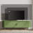70.86" Fluted TV Stand With Power Outlet and Adjustable Shelves, Mid Century Modern TV Console, Sliding Doors Entertainment Center and Media Console for TVs 40" - 65"-346232027-347482082