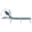 Chaise longue de jardin inclinable pliante